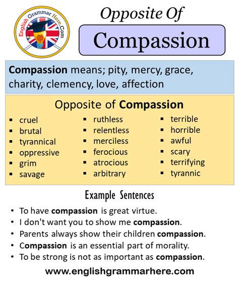 antonyms for compassionate|antonyms and synonyms.